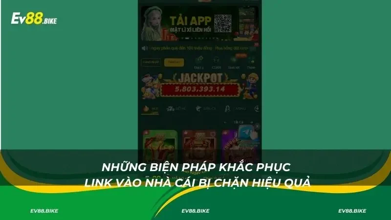 Những biện pháp khắc phục link vào nhà cái bị chặn hiệu quả